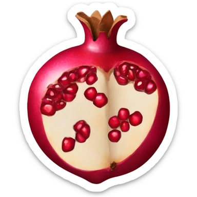 a pomegranate sticker