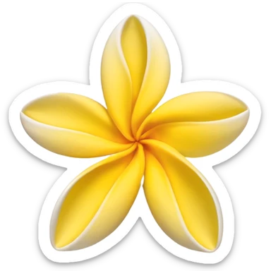 Shell plumeria  sticker