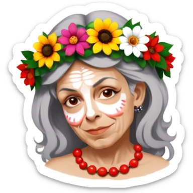 Flower-Crowned Dancer sticker