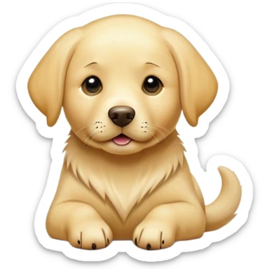 Yellow Labrador sticker
