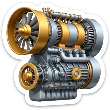 aircraft engine sticker