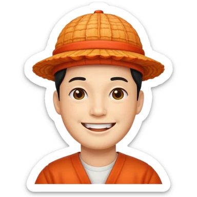 Kimchi hat man sticker