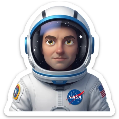 astronaut sticker