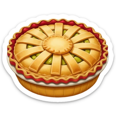 Apple pie emoji sticker