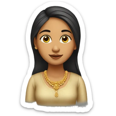 punjabi girl sticker