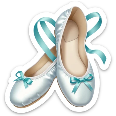 white pointe shoes sticker