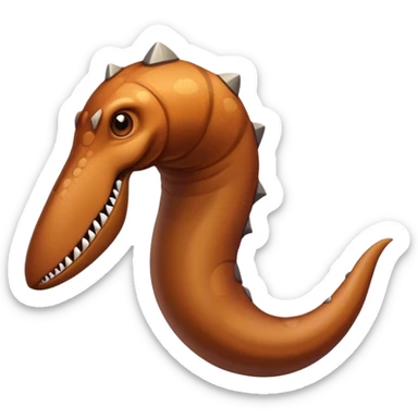 One single large claw, like something you would see on a dinosaur. Thick at one end and tapered into a point  sticker