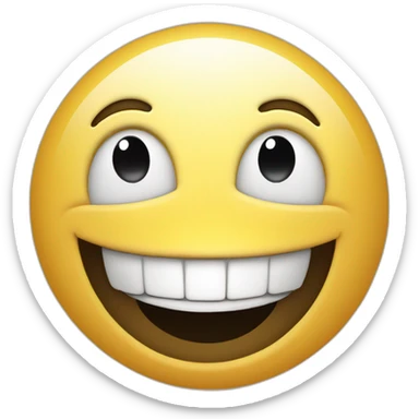 big smile over weird sticker
