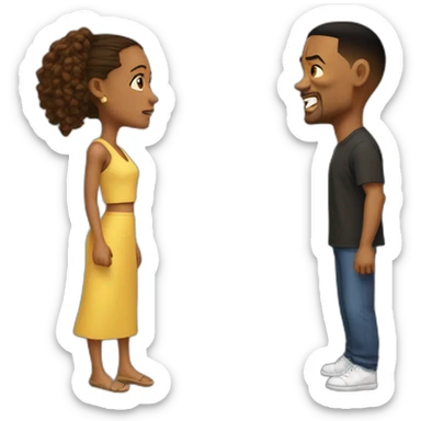 jada and will smith fight sticker