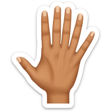 Ring finger coming forward from hand sticker