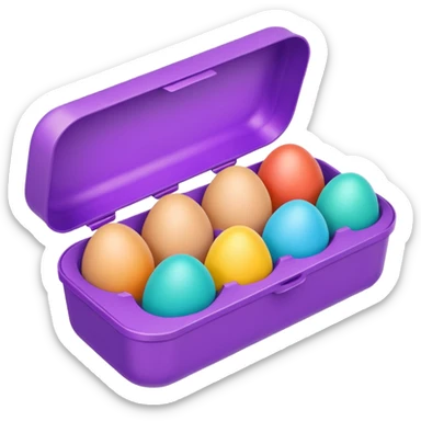 Surprise egg box sticker
