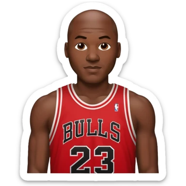 Michael Jordan number 23 Chicago Bulls sticker