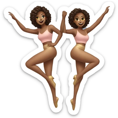 pole move female duo sticker