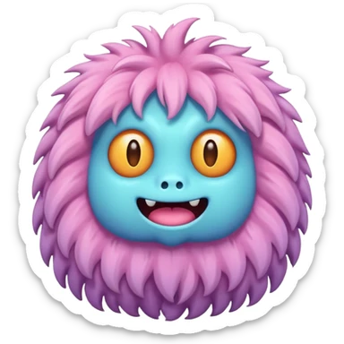 A pastel monster sticker