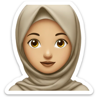 Hijab girl sticker