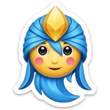 Lazo color azul sticker