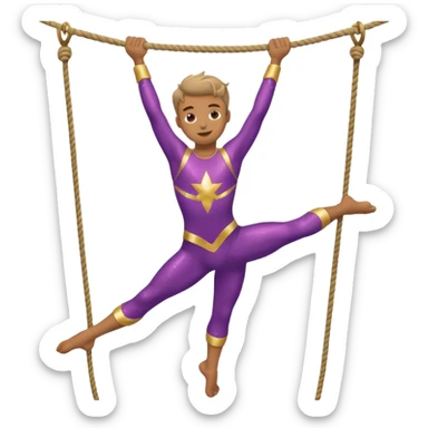 Acrobat – Slim performer mid-flip or balancing on rope sticker