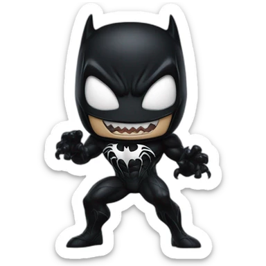 Venom Symbiote batman sticker