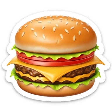 A burger wrapped in foil wrapper  sticker