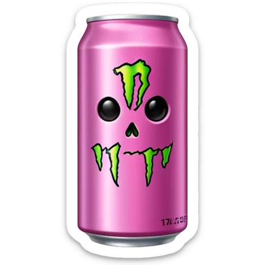 Normal can of monster energy drink nothing else no extra details needed just the real monster can  make it pink  sticker