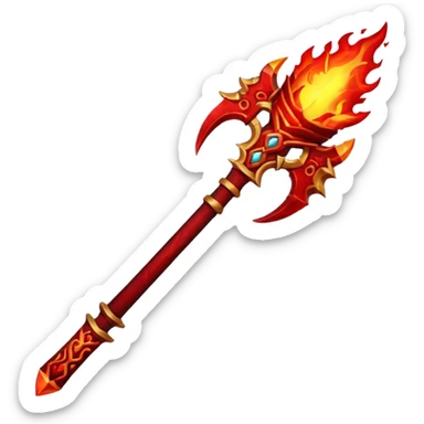 Blood of chaos in god of war  weapon sticker