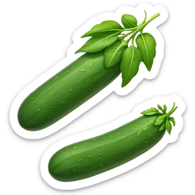cucumbers, spinach, carrots  sticker
