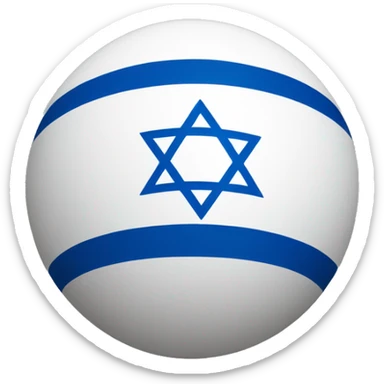 Israel Flag Orb sticker