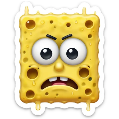 Sad SpongeBob  sticker