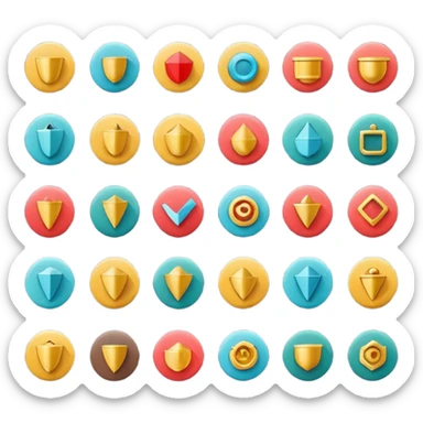 emoji logo for AI business tool, inventory theme, multicultural elements from UAE, India, China, minimal style, no text sticker