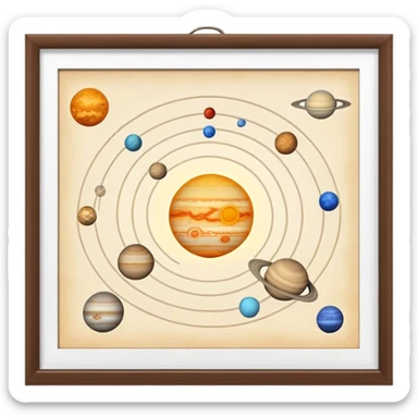 Solar system  sticker