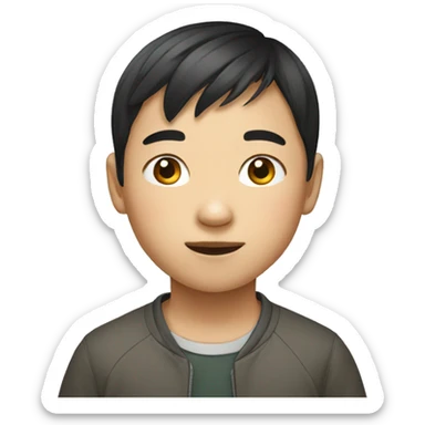 A young Chinese boy sticker