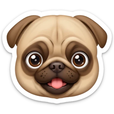 Pug apaixonado sticker