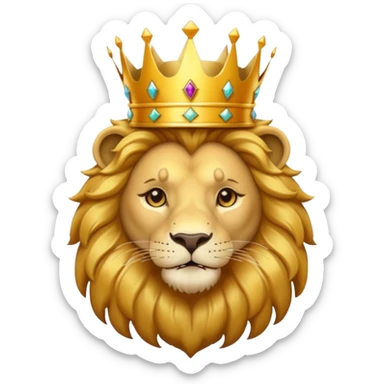 🦁 + 👑 sticker