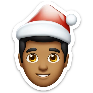 Elvis Presley with santa hat sticker