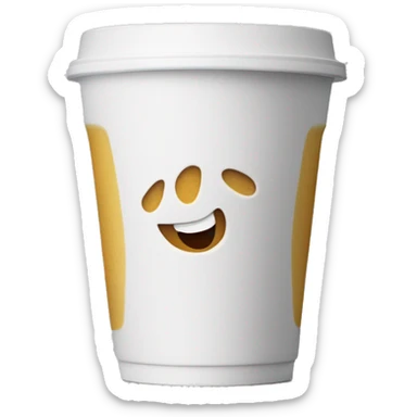 styrofoam cup sitting in another styrofoam cup sticker