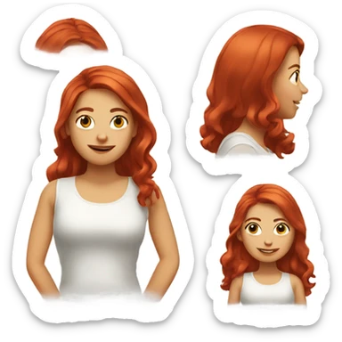 Ask a girl with red hair to wake up to a good news sticker