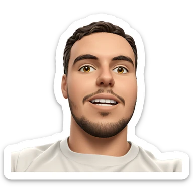 male in car interior sticker