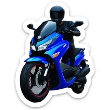 motorbike yamaha nmax blue dope color sticker