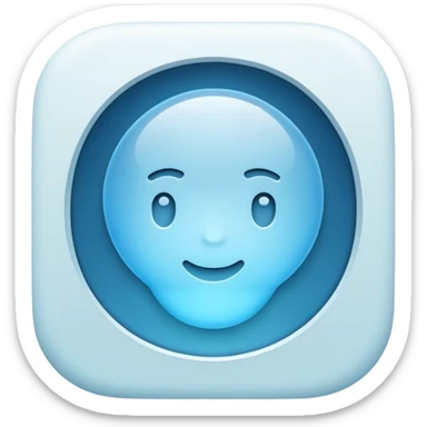 Sber logo in a light color scheme with a subtle glow effect sticker