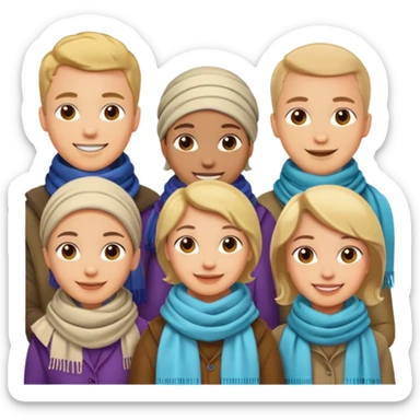 Desbravadores com lenço a Marcelo no pescoço  sticker