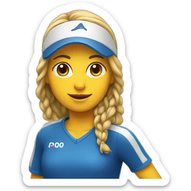 padel girl sticker