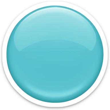 cyan circle plain with shade sticker