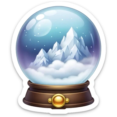 Crystal ball with fog sticker