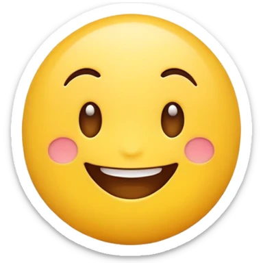 A cute 2D cartoon-style emoji sticker