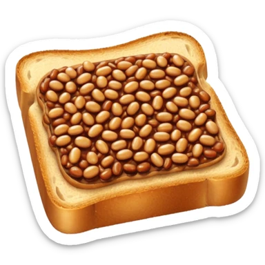 beans on toast emoji sticker