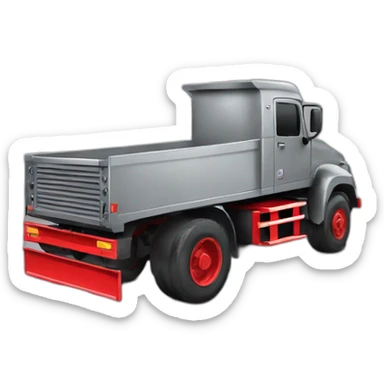 Stilisiert n g truck Black Red grey sticker