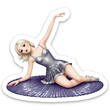 Dancer dead on stage  sticker