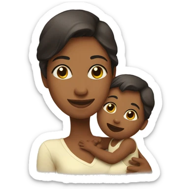 Mother with her Baby  sticker