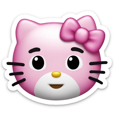 Hello kitty pink sticker