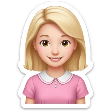 Cute preppy and pink sticker